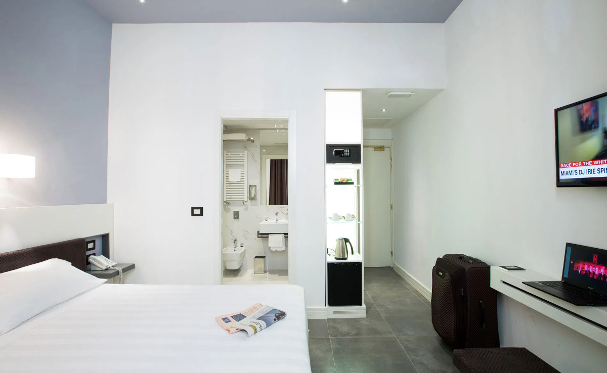 a Room at the Crosti Hotel
